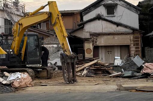 空き家の解体工事